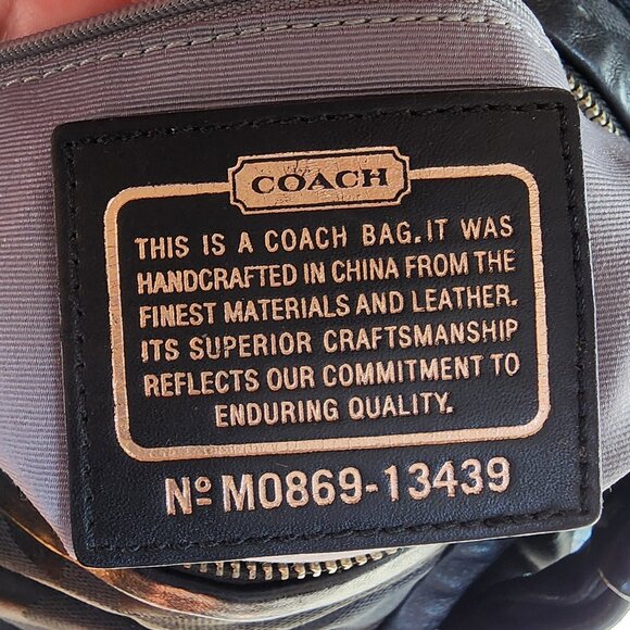 COACH M0869-13439 Parker Optic Art Black Signature Shoulder Bag - Picture 16 of 16